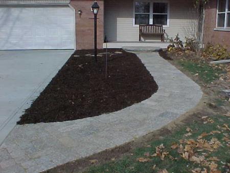 Unilock Stonehenge Paver Sidewalk &amp; Step - After